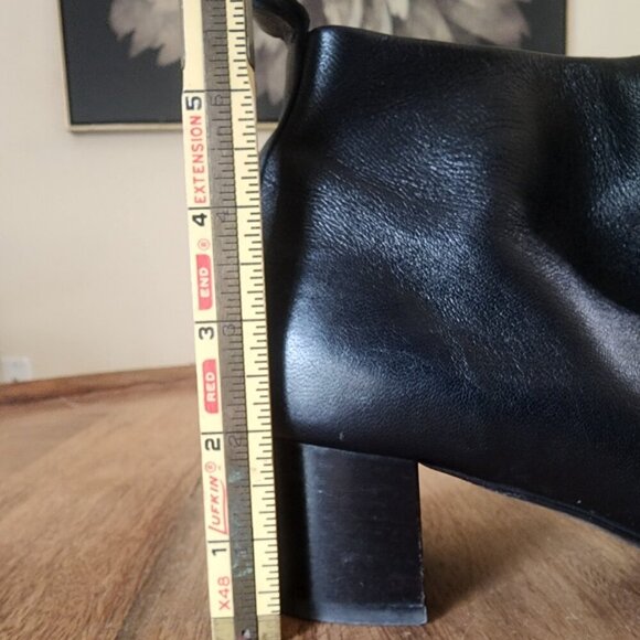 Everlane The Day Black Italian Soft Leather Ankle Boot Womens Size 7.5 - Picture 14 of 14